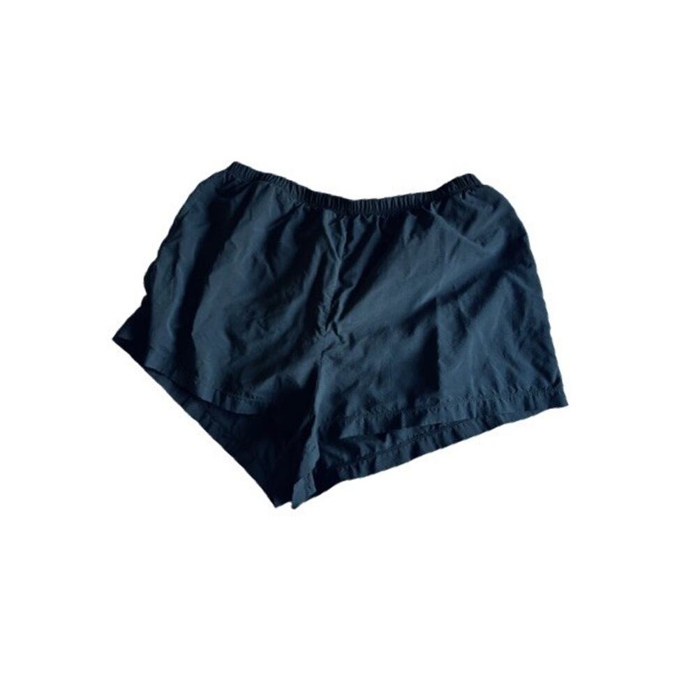 Land’s End Swim Shorts Black Built In Underwear Size 16 Elastic Waist Nylon - Picture 6 of 6